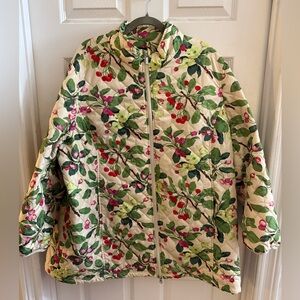 Darling Horse Cherry Blossom Puffer Jacket - Size 2X